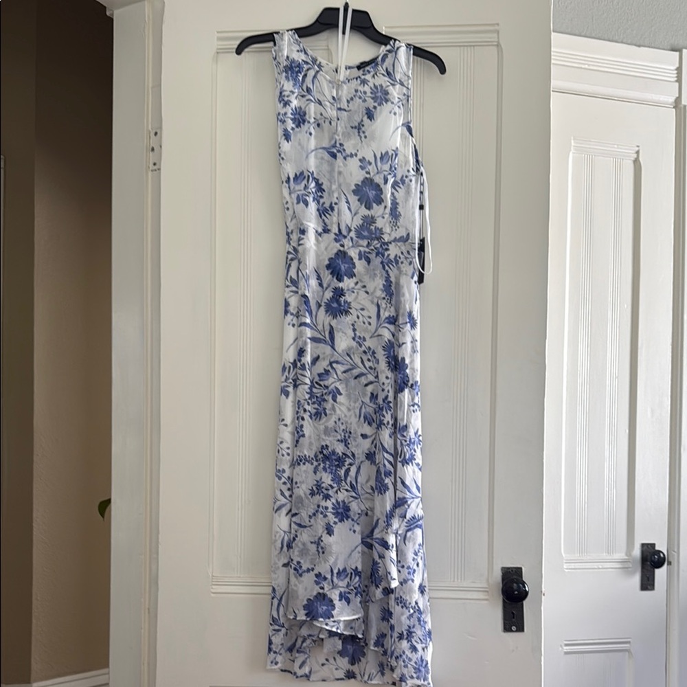 Tommy Hilfiger Floral Blue and White Sleeveless Dress